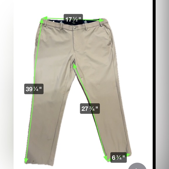 RALPH LAUREN MENS KHAKI TAN PANTS - Picture 2 of 4